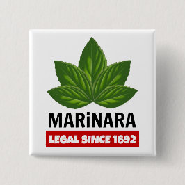 Marinara Legal seit 1692 Basil-Blätter Button