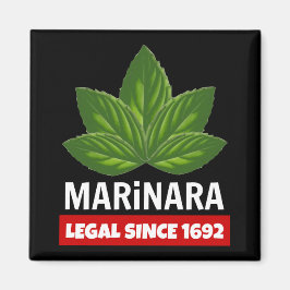 Marinara Legal seit 1692 Basil-Blätter Magnet
