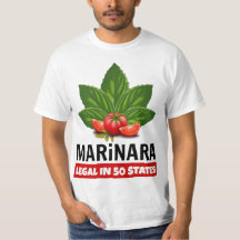 Marinara Recht in 50 Staaten Basil und Tomaten