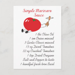 Marinara Recipe Postkarte