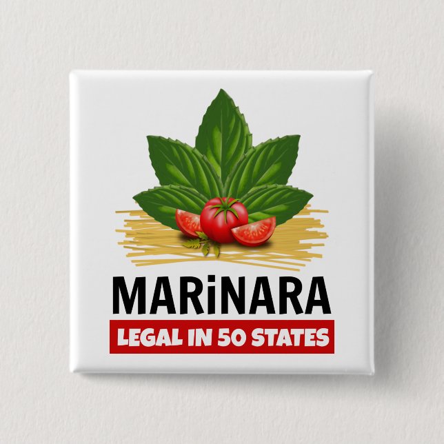 Marinara Relax Es ist die rechtliche Basis Tomaten Button (Vorderseite)