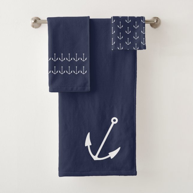 Marine Ancre nautique Salle de bain Ocean Blue (En situation)