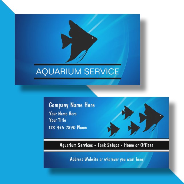 Marine Aquarium Business Cards Visitenkarte (Von Creator hochgeladen)