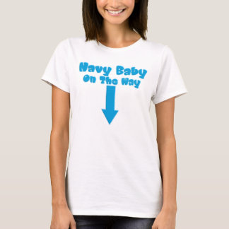 Marine-Baby auf der Weise (blau) T-Shirt