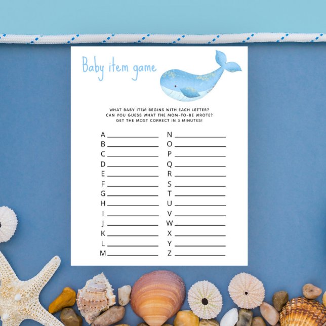 Marine Baby Item Game. Baby Shower Game (Von Creator hochgeladen)