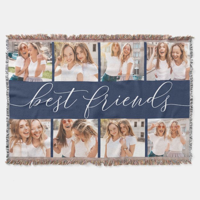 Marine | Best Friends Foto Collage Decke (Vorderseite)