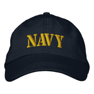 MARINE BESTICKTE KAPPE