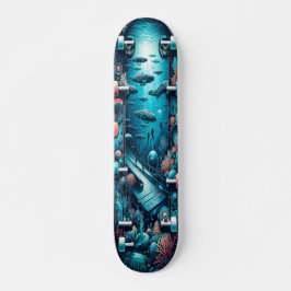 "Marine Bio-Oasis Deck" Skateboard