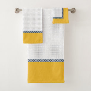 Marine Blanc Jaune Or Est Motif géométrique