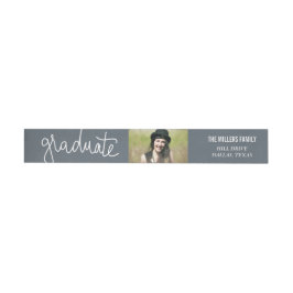Marine-Blau-Absolvent-Typografie-Foto