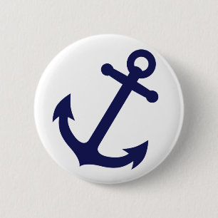 Marine-Blau-Anker Button