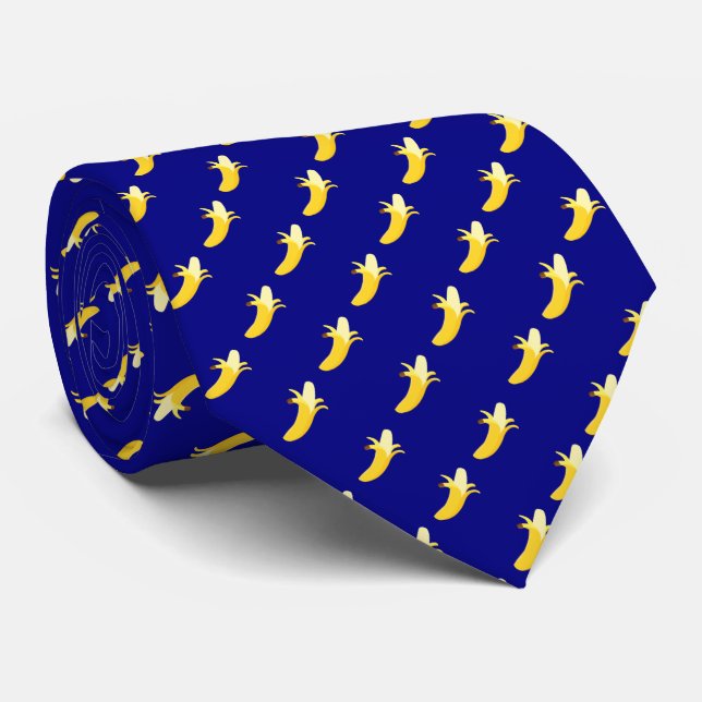 Marine-Blau-Bananen-Krawatte Krawatte (Gerollt)
