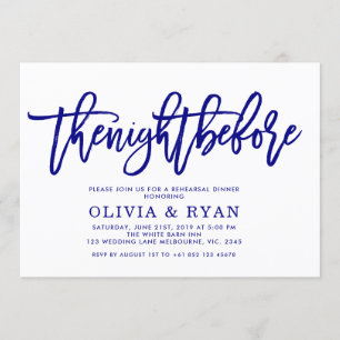 Marine blau der Nacht vor Einladung