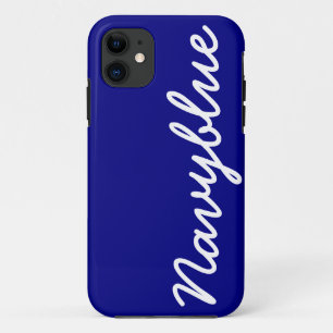 Marine-Blau-kundengerechter Abdeckung iPhone 5 iPhone 11 Hülle