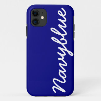 Marine-Blau-kundengerechter Abdeckung iPhone 5 iPhone 11 Hülle
