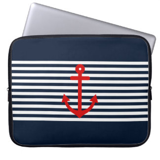 Marine-Blau nautisch Laptopschutzhülle