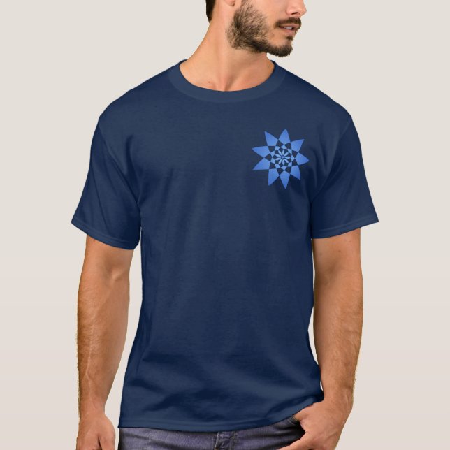 Marine-Blau neun T-Shirt (Vorderseite)