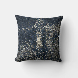 Marine-Blau u. SahneShagreen Kissen