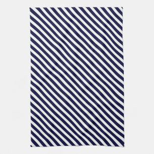 Marine-Blau-u. weißesgestreiftes Muster Küchentuch