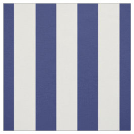 Marine-Blau und Weiß 1,5" Streifen-Muster Stoff