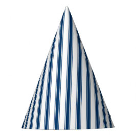 Marine-Blau-und Weiß-Streifen-tickender Party-Hut Partyhütchen