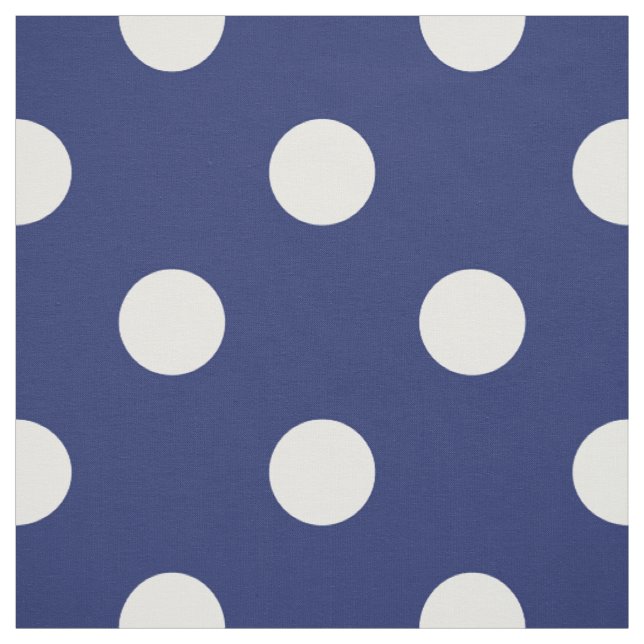 Marine-Blau-und Weiß-Tupfen-Muster Stoff (Muster)