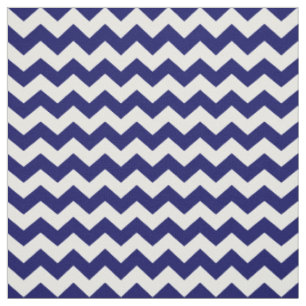 Marine-Blau-und weißesZickzack Zickzack-Muster Stoff