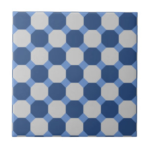 Marine-Blauoctagon-Fliese Fliese