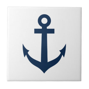 Marine bleu bateau nautique ancre carreaux céramiq