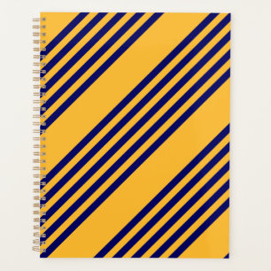 Marine bleu et jaune soleil cinq bandes motif