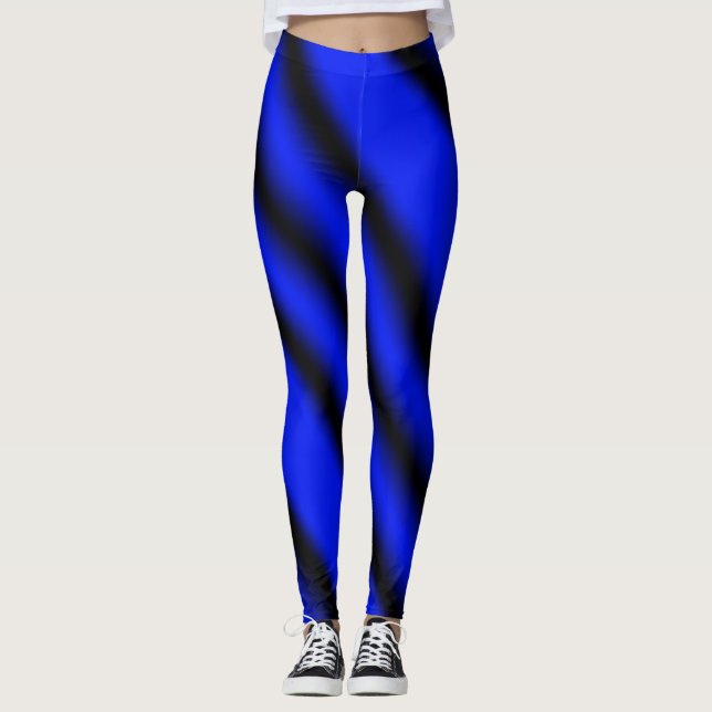 Marine/Bleu/noir Motif pantalon sexy yoga leggings (Devant)