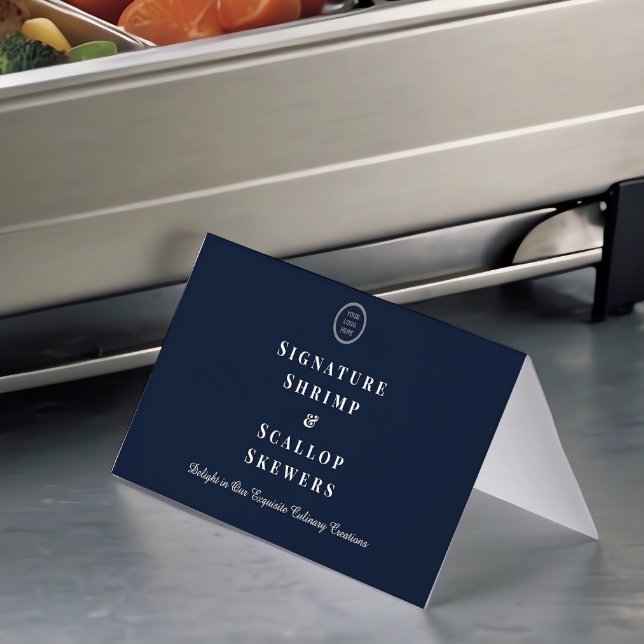 Marine Blue Custom Logo Restauration Nom de la nou (Créateur téléchargé)