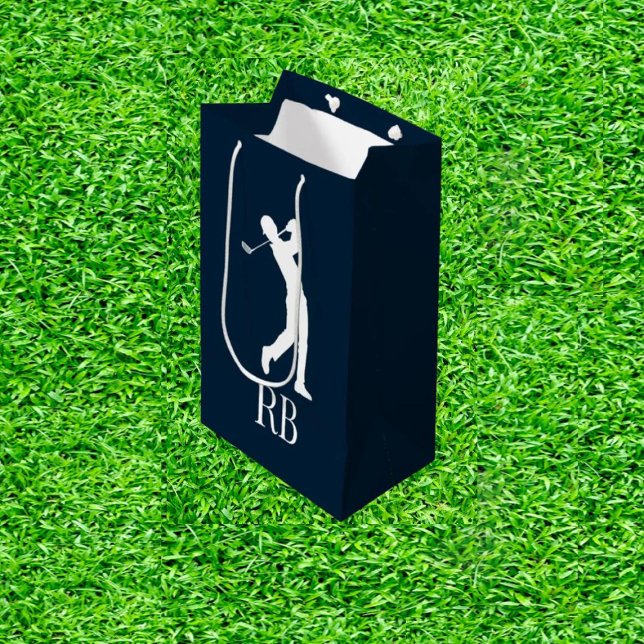 Marine Blue Golf Mittlere Geschenktüte (Tee Off with Thoughtful Treasures!)