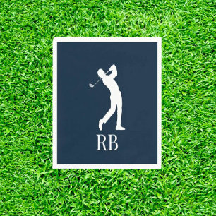 Marine Blue Golf Serviette