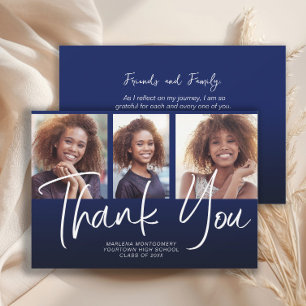 Marine Blue Ombre' Graduation 3 Merci photo