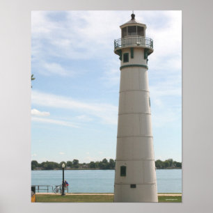 Marine City Lighthouse Poster