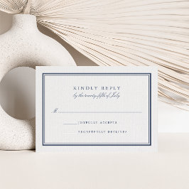 Marine classique et RSVP blanc