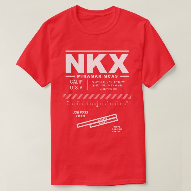 Marine Corps Air Station MCAS Miramar NKX T-Shirt (Design devant)