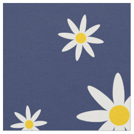 Marine Daisy Fabric Stoff