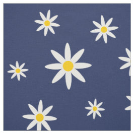 Marine Daisy Fabric Stoff