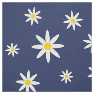Marine Daisy Fabric Stoff