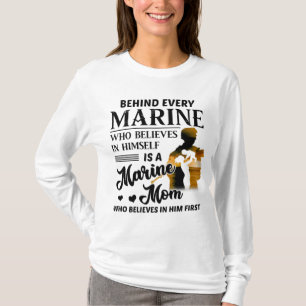 Marine, die sich selbst für eine Mama der Meere h T-Shirt