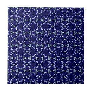 Marine-Digital-Blumenmuster Fliese