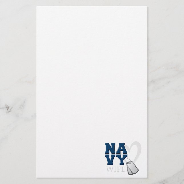 MARINE Ehefrau-Briefpapier Briefpapier (Vorderseite)
