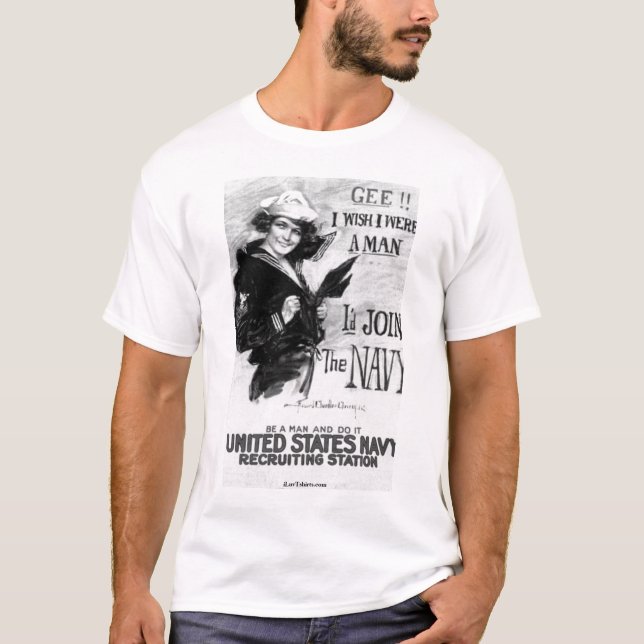 Marine-einziehenplakat T-Shirt (Vorderseite)