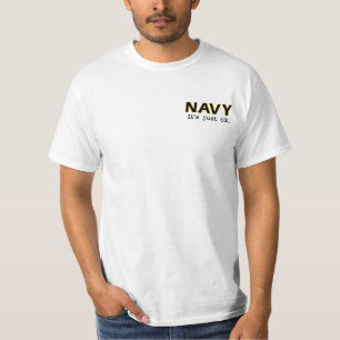 Marine. Er ist gerade okay. - Gehen Armee - weiße T-Shirt