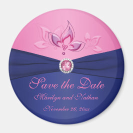 Marine et mariage rose Favor Magnet