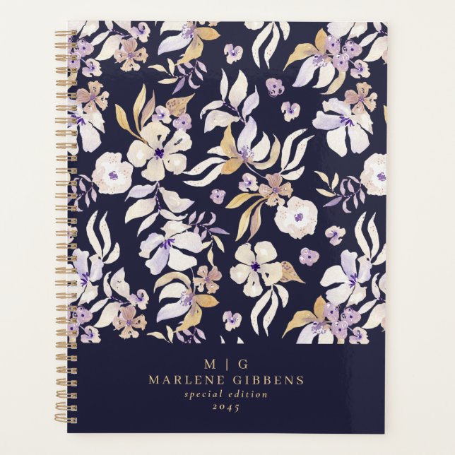 Marine floral, or monogramme, automne (Devant)