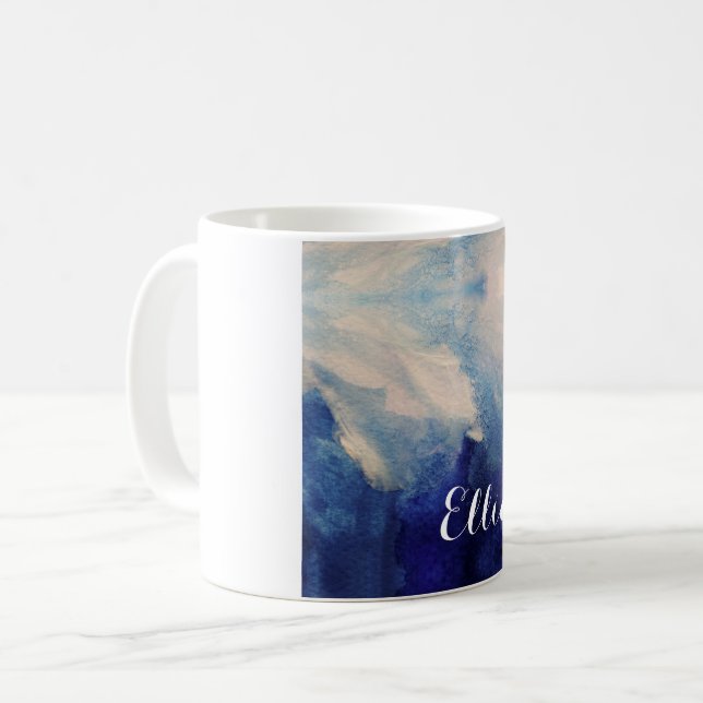 Marine Gefühl Personalisiert Kaffeetasse (Vorderseite Links)