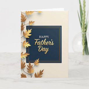 Marine Golden Fathers Day Art Karte